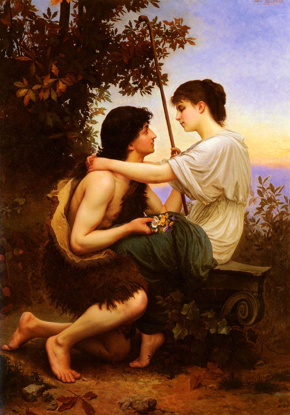 Idylle (Daphnis And Chloe) by Camille Felix Bellanger